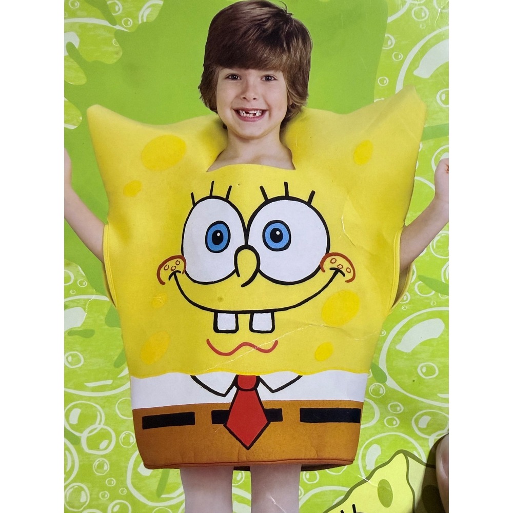 Rubies Nickelodeon SpongeBob SquarePants Costume Tunic Kids Small 4-6 883176